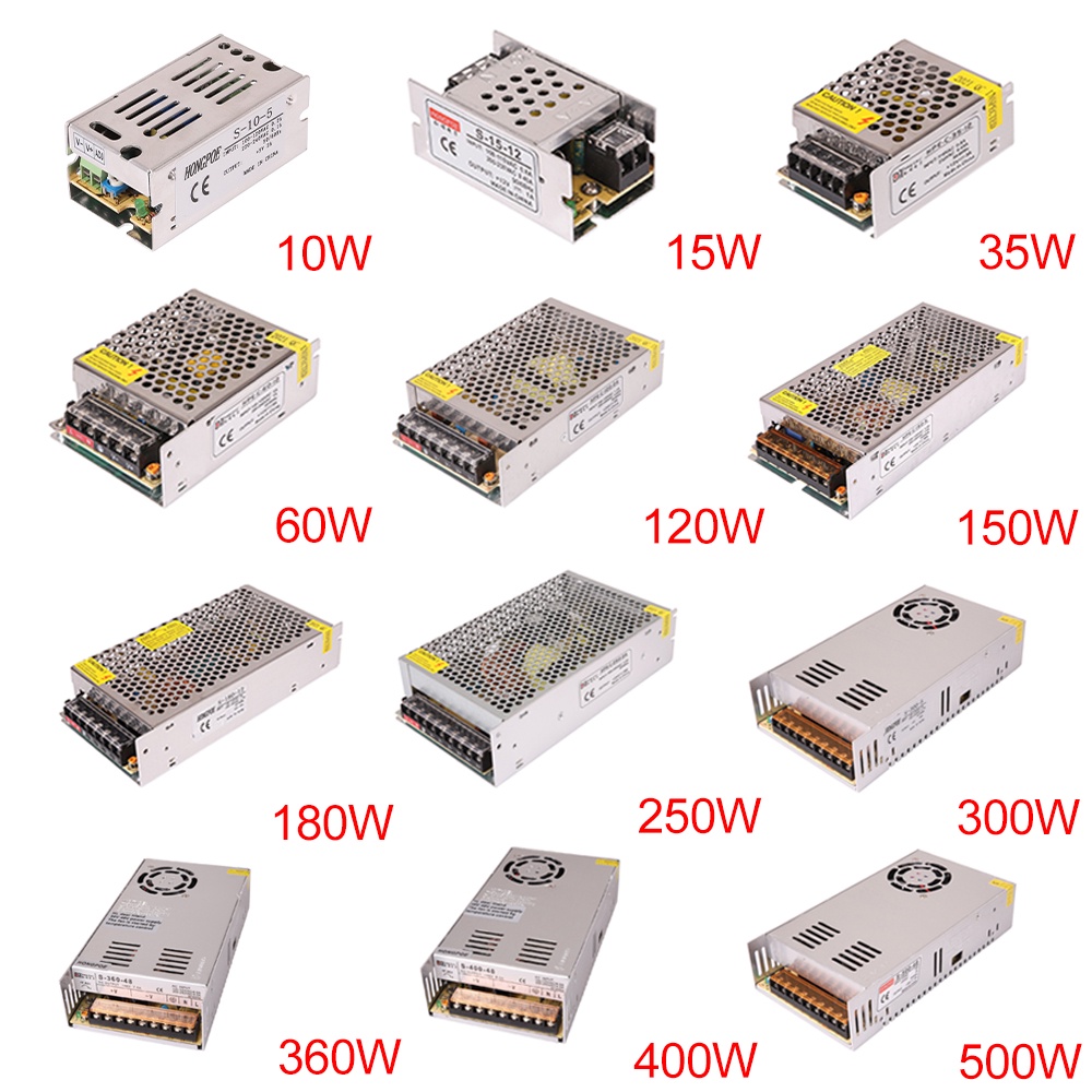 DRMART Promo 5V 12V 24V 36V Power Supply SMPS 5 12 24 36 V AC-DC