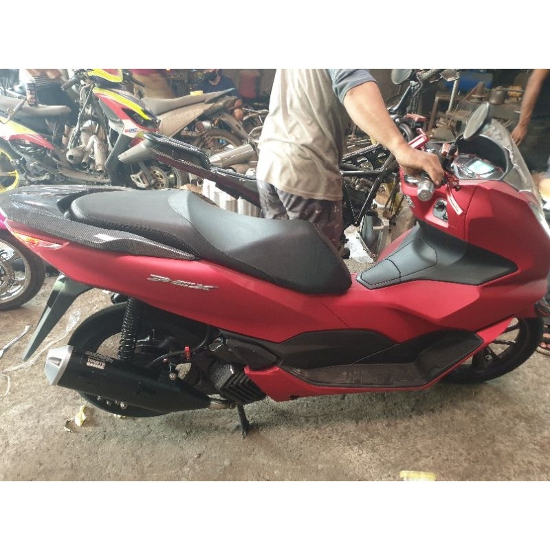 knalpot std racing new pcx/vario 160 fullset/knalpot std racing / kondoman / knalpto wrc std racing