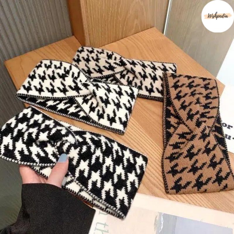 - bandana kain ponytail headband / bando sporty wanita dewasa korea sehari hari / aksesoris rambut