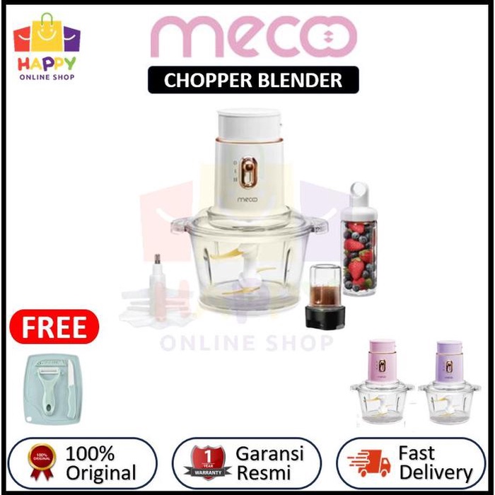 Mecoo Chopper Blender Food Processor Grinder 5 in 1 Mecco