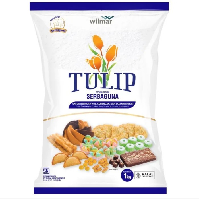 

Terigu Tulip Tepung terigu 10 kg dus