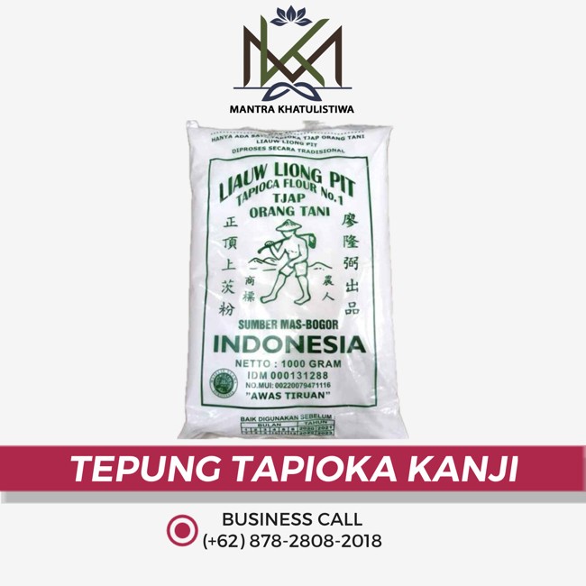 

TEPUNG TAPIOKA TEPUNG ACI TEPUNG KANJI CAP ORANG TANI LIAUW LIONG PIT