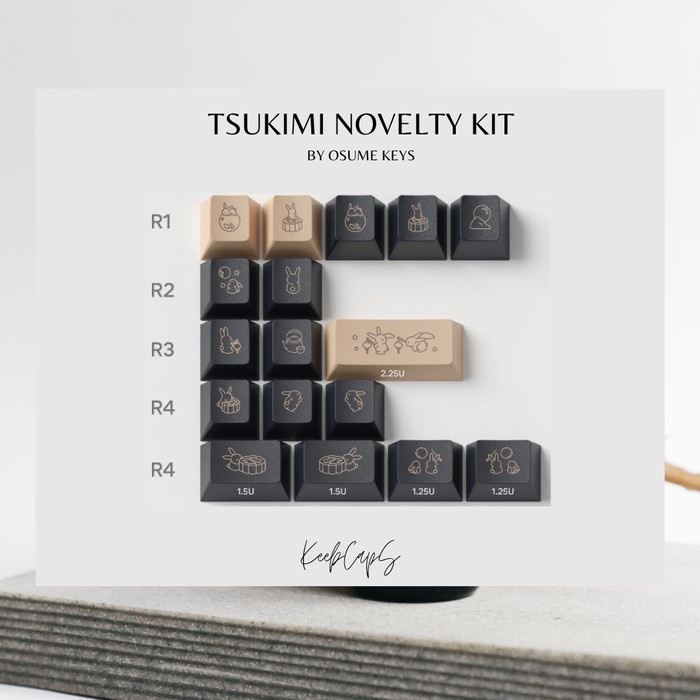 [Good] Tsukimi Novelty Keycap Kit - Standard Novelties - Osume Keys