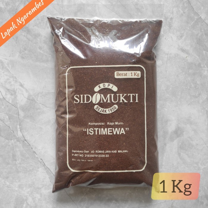 

(Good) Kopi Sidomukti Bubuk Khas Malang Kopi Legendaris Sido Mukti Asli 1 Kg