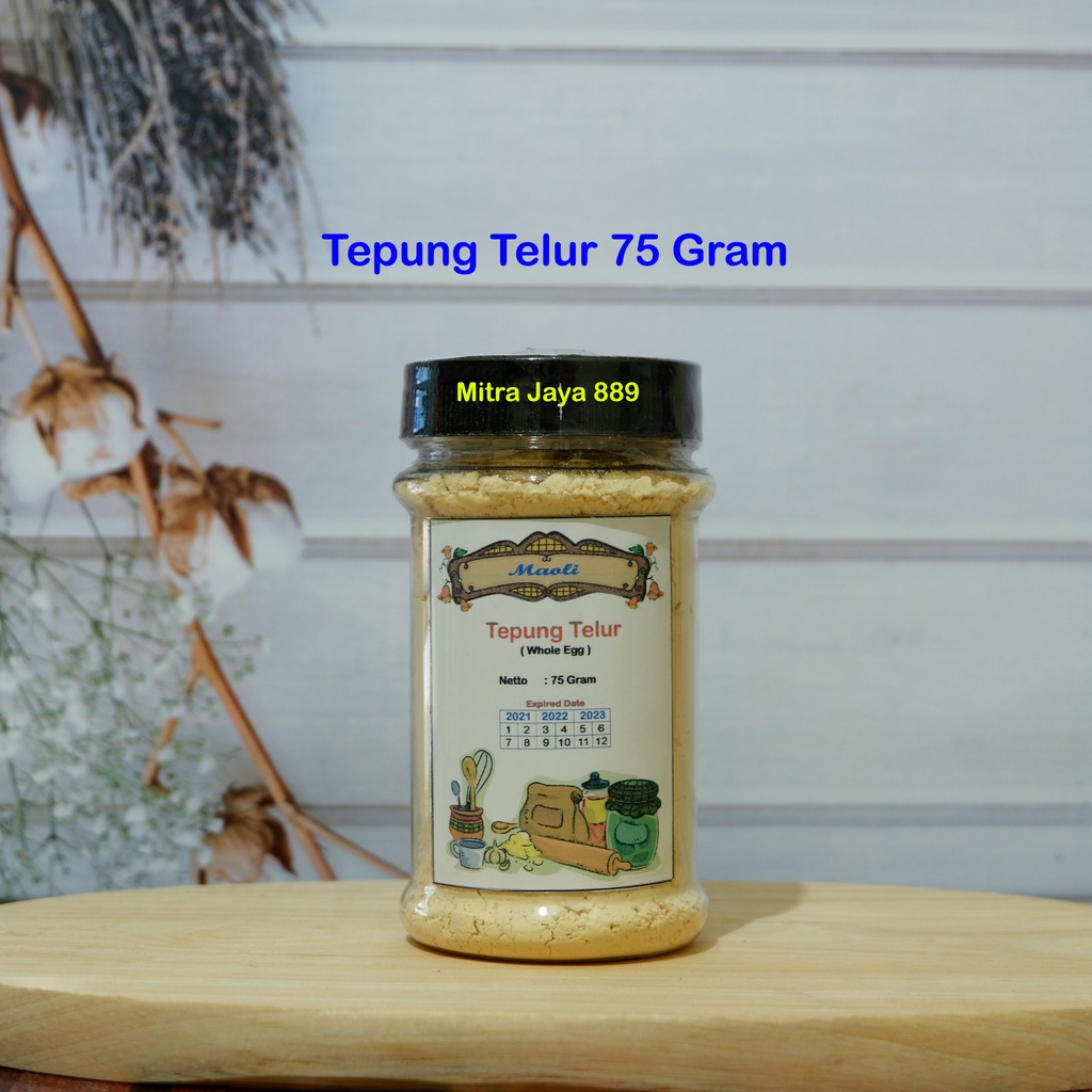

HJ Tepung Telur 75 gram / Whole Egg Powder HALAL Import / Tepung Telur Utuh Asli