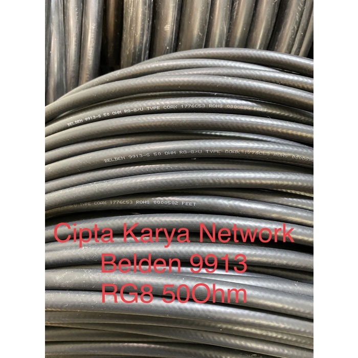 Kabel Belden Rg8 9913 50 Ohm / Belden 9913 Rg 8 50 Ohm Meteran