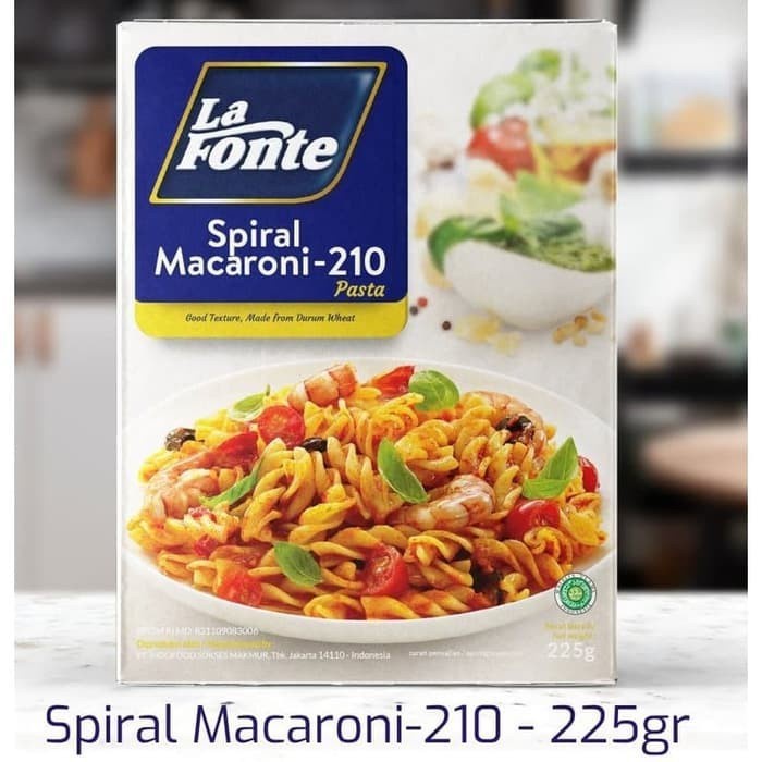 

(Good) LAFONTE SPIRAL MACARONI 210 225GR
