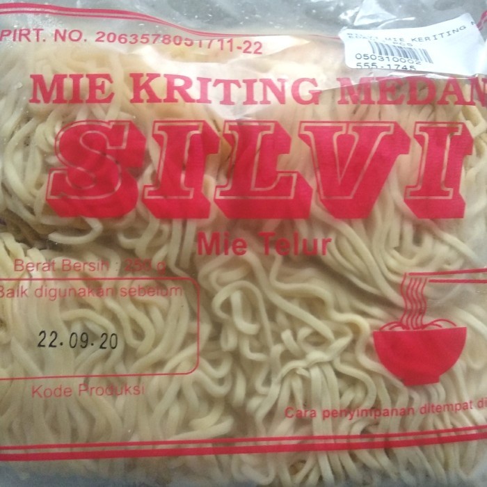 

(Good) Mie Kriting Medan Silvi / Mi mentah / Keriting /Mi basah / Mie Telur