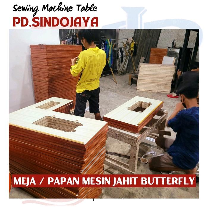 MEJA MESIN JAHIT SINGER BUTTERFLY JADUL PORTABLE