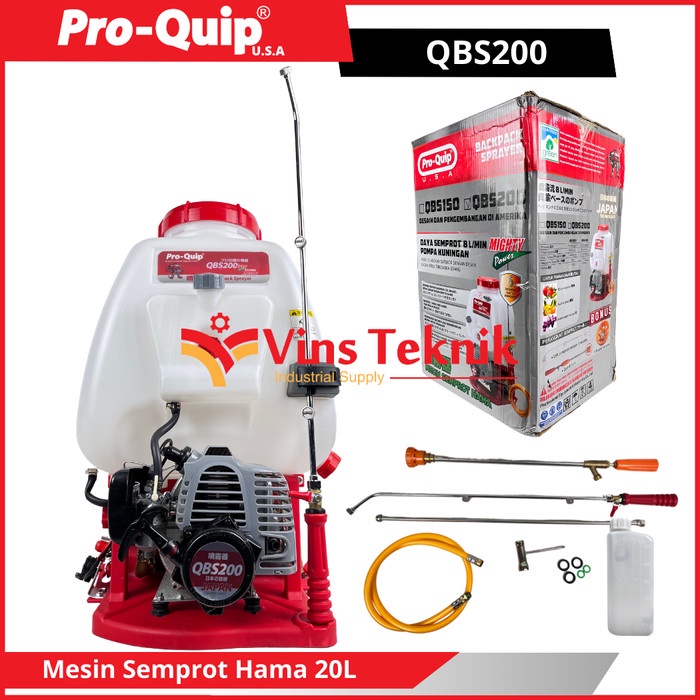 TERBARU Proquip QBS200 Mesin Semprot Hama Bensin Sprayer 20L QBS 200