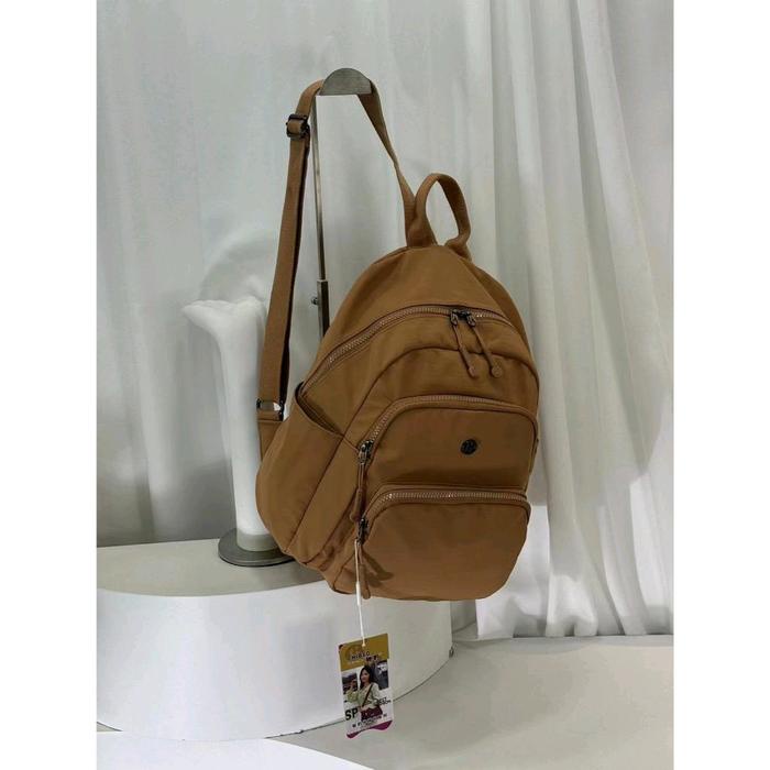 Tas Ransel Wanita Model Korea Kanvas 2030 - Muat Laptop, Anti Air - Sekolah