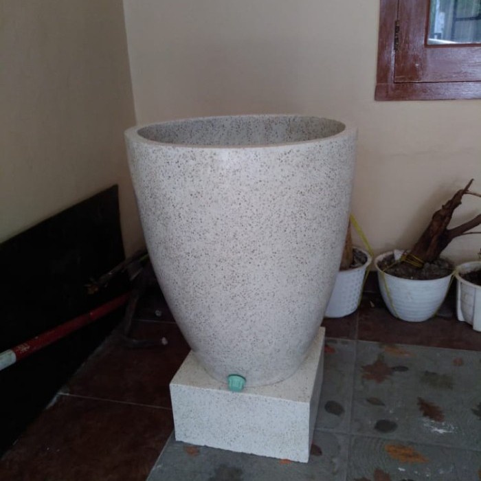 Ready Stok" Bak Mandi Terrazzotype Uin Glass Free Ongkir Jabodetabek