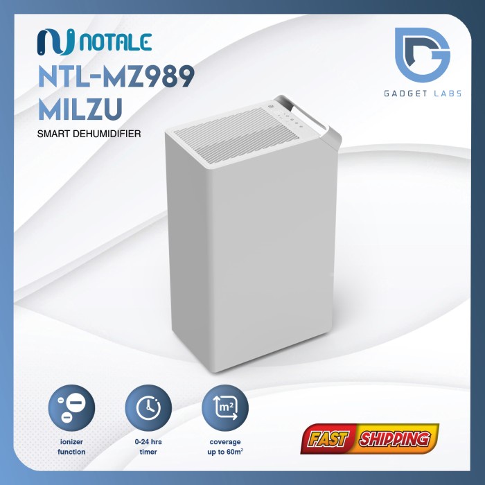 Dehumidifier Ruangan Notale Milzu Smart Dehumidifier 20L/Hari Garansi