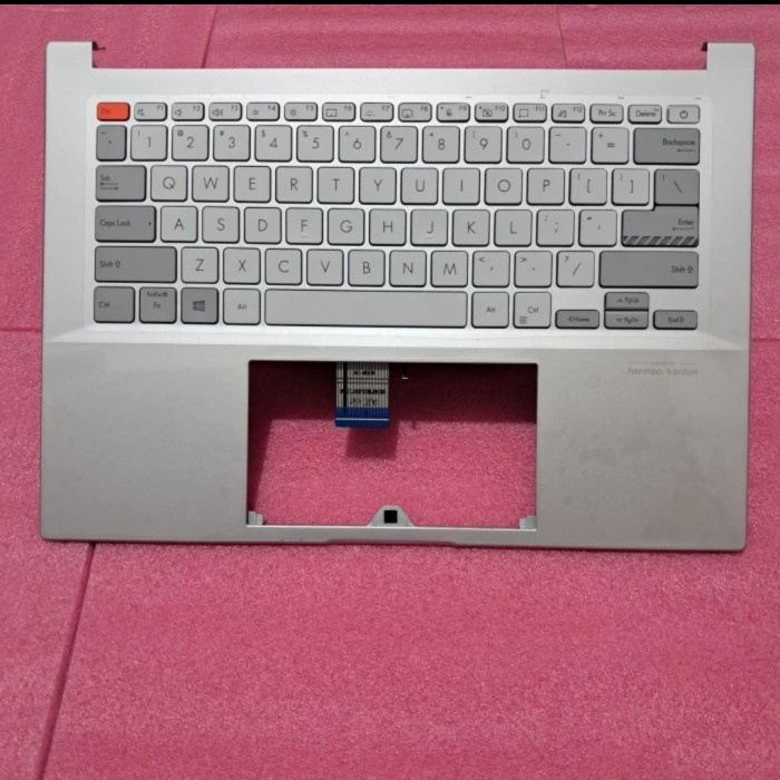 [RIZ] KEYBOARD ASUS Vivobook  pro 14 X OLED.  (M7400/X7400) new original warna silver.