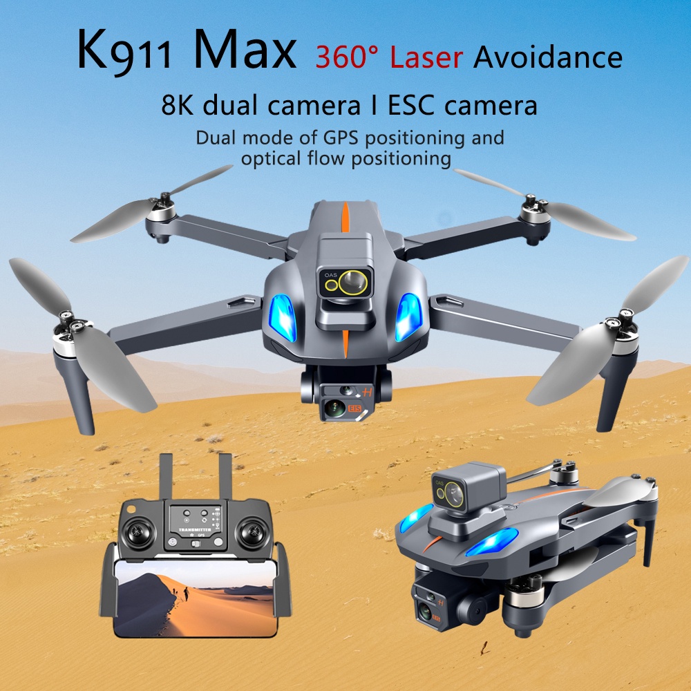 K911 Max Gps Drone 8K Professional 360 Obstacle Avoidance Dual Hd Camera Brushless Motor Foldable