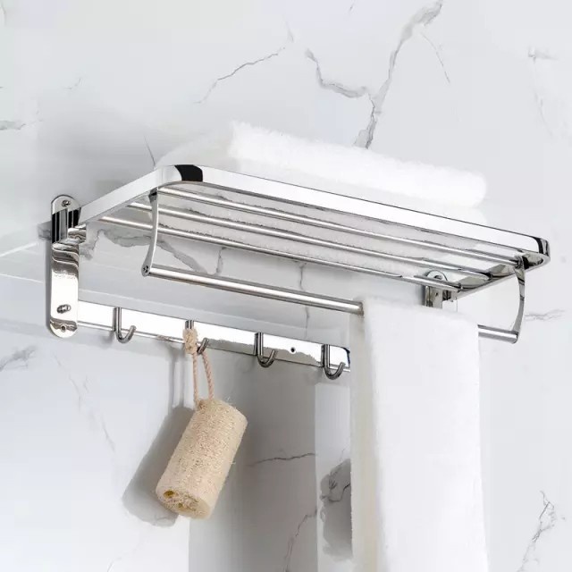 Rak Handuk Stainles Model Toto Kamar Mandi/Gantungan Handuk