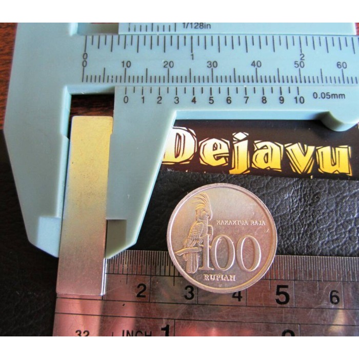 (Good) Magnet Batang Bar Kotak Neodymium silver putih Super Kuat