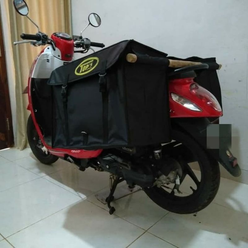 Best Seller Tas Obrok Gandeng Motor Merek Tops Hitam Praktis Segera Habis