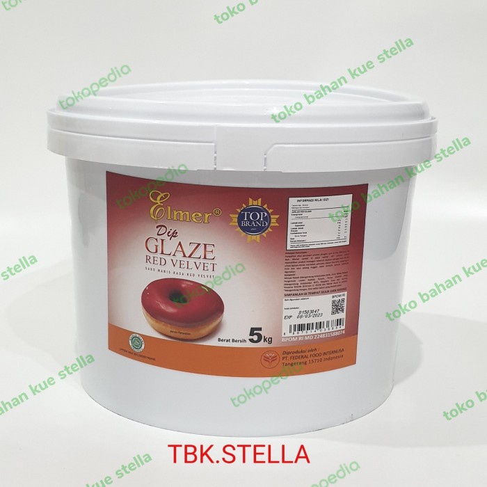 

Sale Terbatas Elmer Dip Glaze Red Velvet 5 Kg Aman