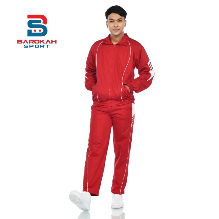 Barokah Sport/Fashion Pria/Jaket Stelan Olahraga/Jaket Trening 11 Produk Unggulan