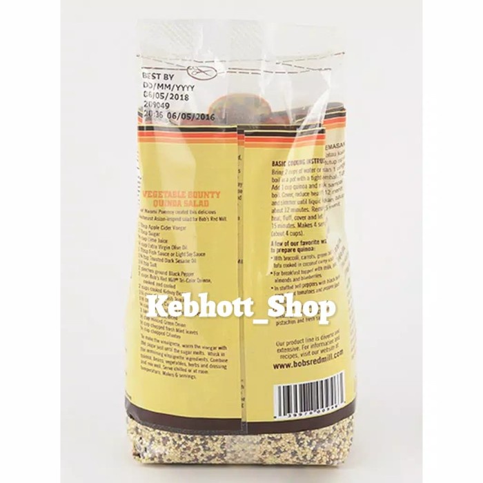 

Bob'S Red Mill Organic Whole Grain Tri Color Quinoa Bob Red Mill