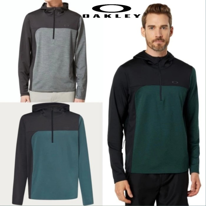Jaket Sport Oakl*Y Gravty Range Half Zip Hoodie Not Nike Original Best Seller