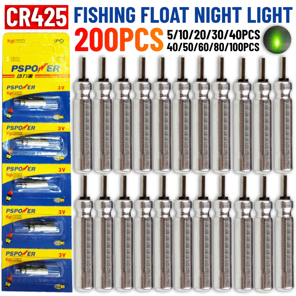5-200PCS Luminous Electric Battery CR311 CR316 CR322 CR425 CR435 Fishing Floats Lithium Pin Battery 