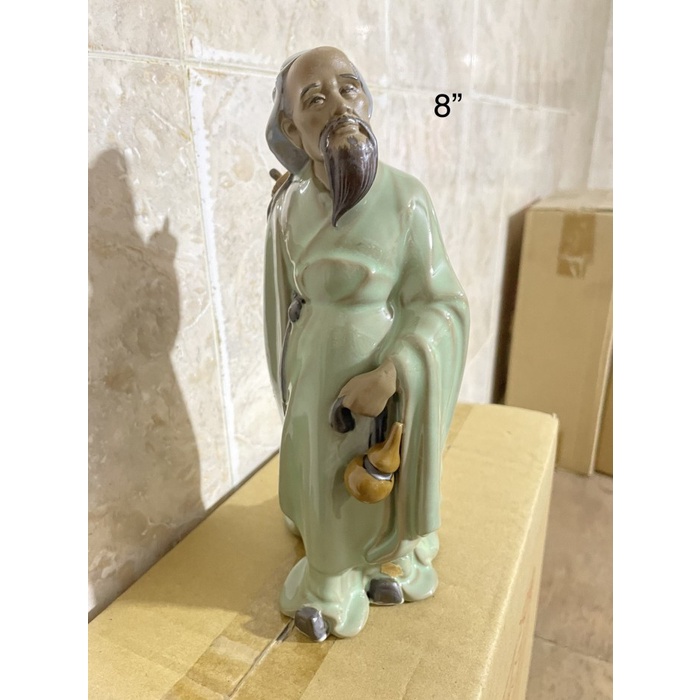 Patung Dewa Hua Tho Hua To Dewa Obat Bahan Keramik 8 Inch