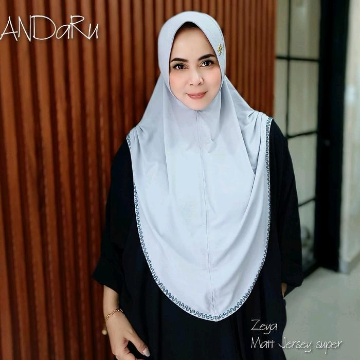 Hijab Instan Oval Serut Andaru Zeya Terbaru