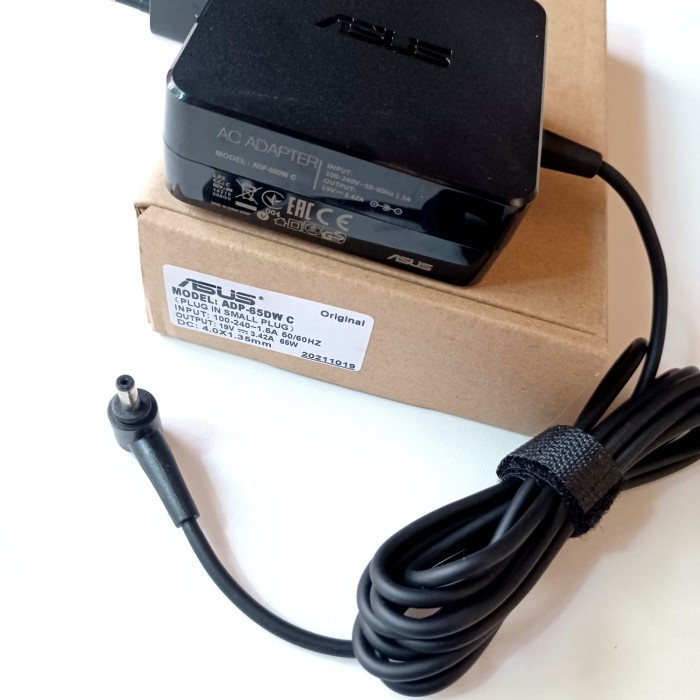 ADAPTOR CHARGER ORIGINAL LAPTOP ASUS W15-065N1B 19V-3.42A (4.0*1.35MM) BERKUALITAS