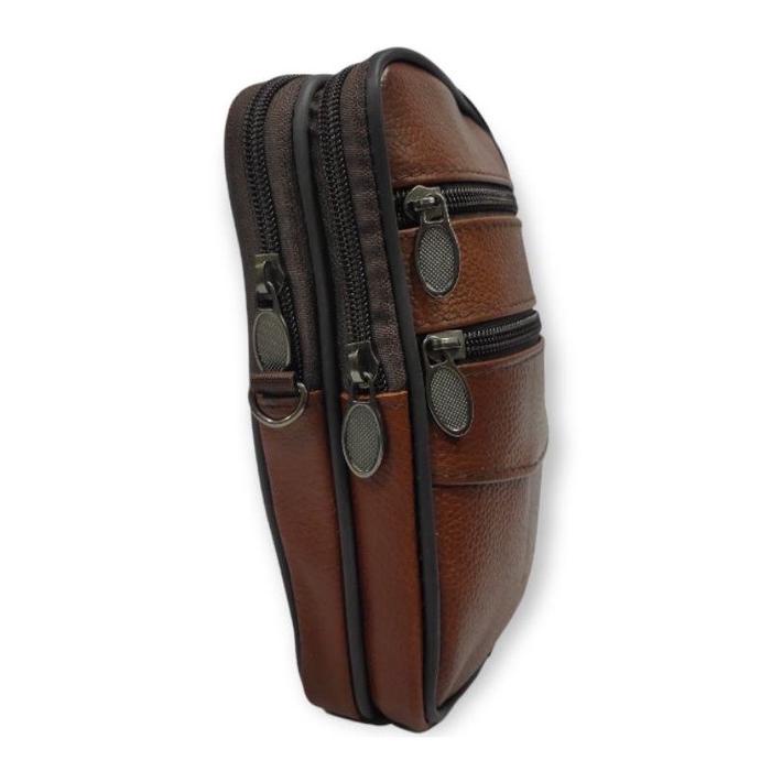Promo Dompet Hp Pinggang & Selendang Kulit Asli Garut Tas Handphone M-Grt Pria Kulit Waistbag Ready
