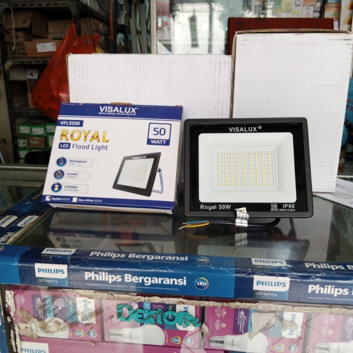 PREMIUM Lampu Sorot 50W Royal Visalux Putih Royal LED Flood Light Visalux 50Watt