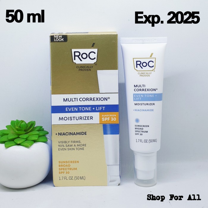 Roc Multi Correxion Even Tone + Lift Moisturizer Sunscreen Spf 30 + Niacinamide - 50Ml