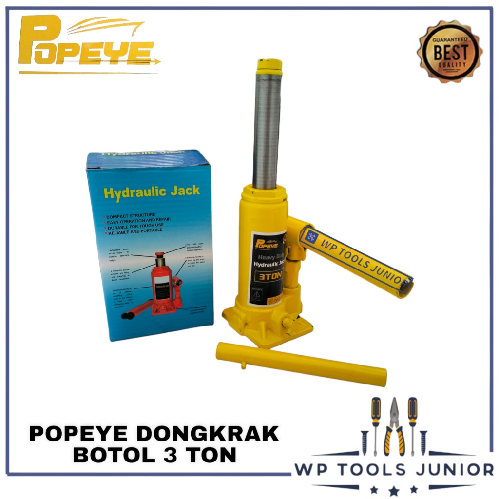 Dongkrak Botol 3 Ton Hydraulic Welded Bottle Jack / Dongkrak Hidrolik 3Ton Botol