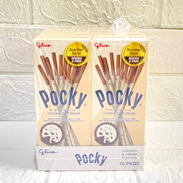 

Glico POCKY Biskuit Bersalut Coklat Kemasan Half 1 Pack Isi 10 Pcs x 22/21gr