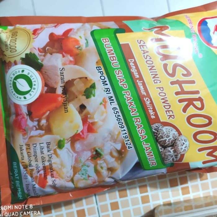 

Kaldu Jamur / Mushroom Seasoning Powder SU Brand 454G Merk Herring