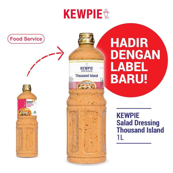 

Saus Salad Dressing Kewpie 1 Liter (Wijen Sangrai, Caesar, Thousand, kecap, caesar)