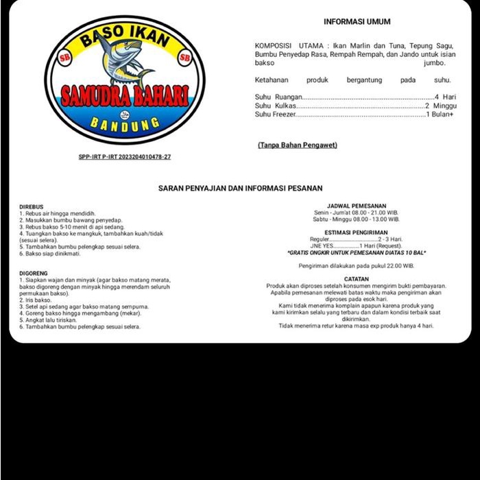 

baso ikan Bundling 3. kecil 20.sedang putih 6 tetelan 3