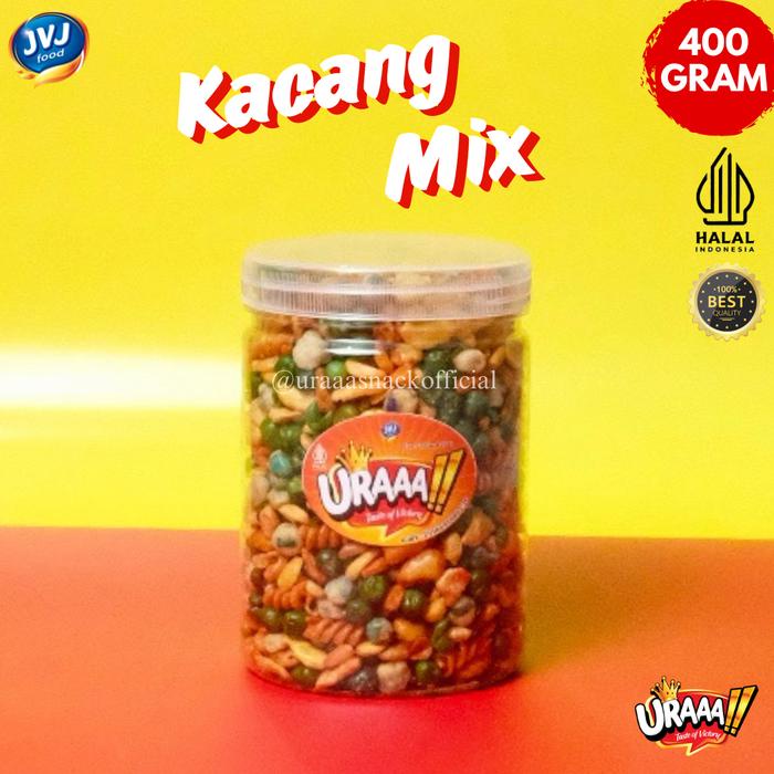 

KACANG MIX URAAA!! KACANG CAMPUR ASIN GURIH Food Snack Cemilan