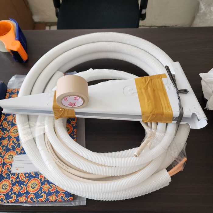 Paket pemasangan ac 1/2pk - 1pk pipa 3mtr
