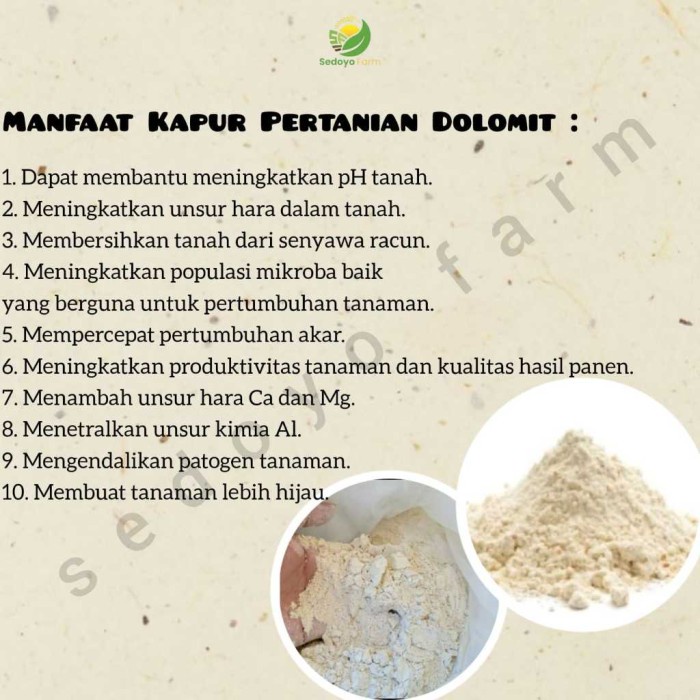 [BestSeller] Pupuk Kapur Pertanian KEBOMAS Kemasan REPACK 1Kg