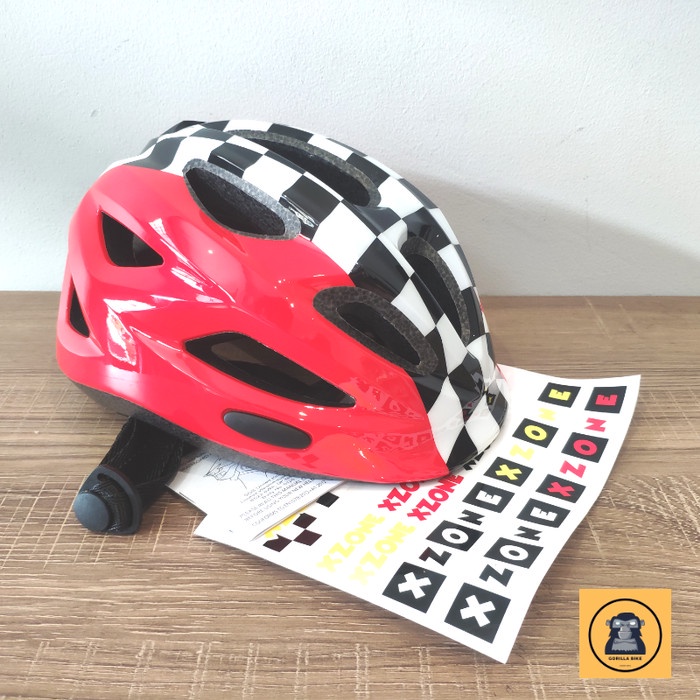 Helm Anak Xzone Motif Catur