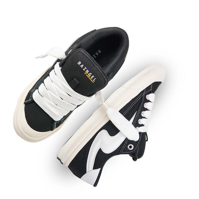 Raingel Sepatu Lokal-Bigmax - Black White