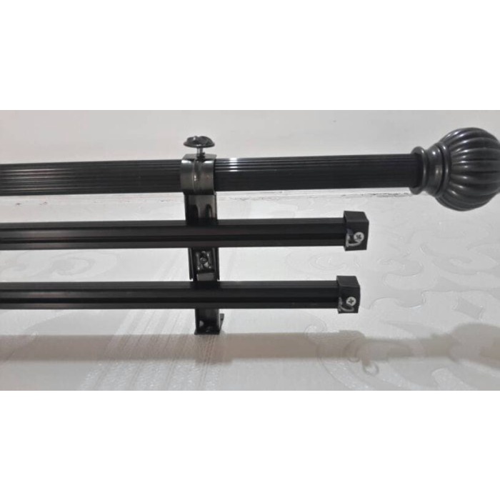 Paket Batang Rel Pipa Gorden 2 Meter/Tiang Besi Hordeng/Rolet Tirai