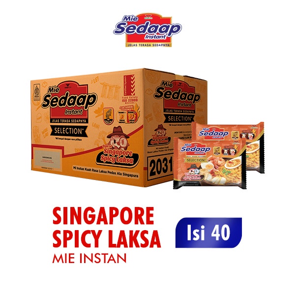 

Wdo - Sedaap Mie Instan Singapore Spicy Laksa 83 Gr Dus (Isi 40 Pcs)