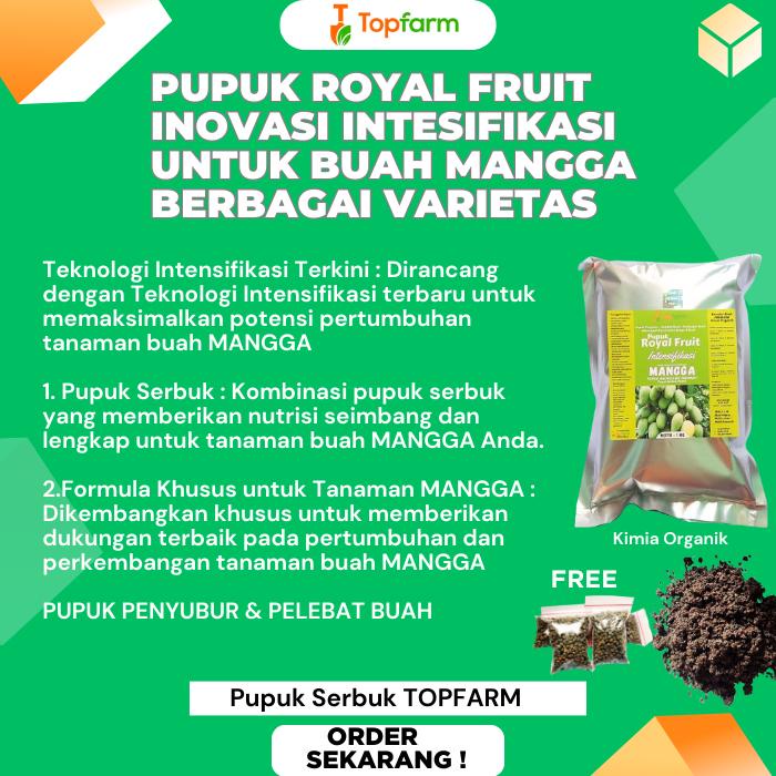 Pupuk Mangga Serbuk - Pupuk Khusus Pohon Mangga / PUPUK PENYUBUR TANAMAN MANGGA, PELEBAT BUAH