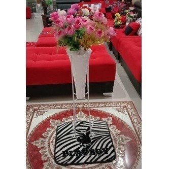 BESI 8MM STANDING POT TINGGI 80 CM DIAMETER 18CM RAK BESI TANAMAN