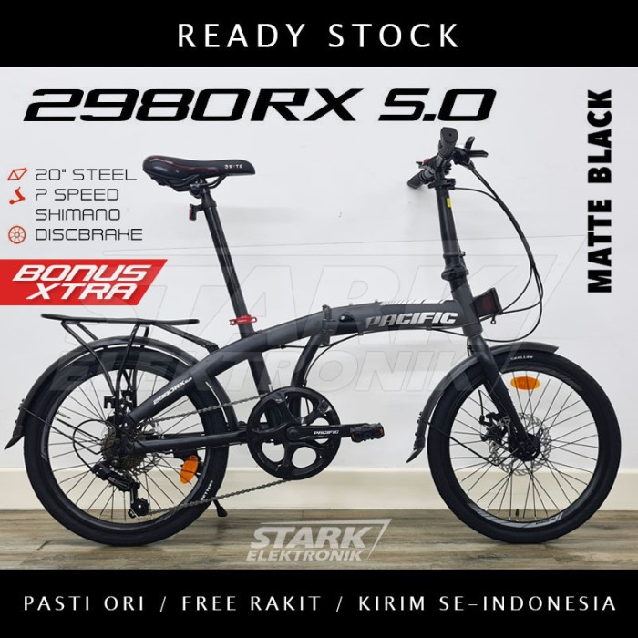 Termurah Pacific 2980 Rx 5.0 20Inch Sepeda Lipat Folding Bike (Gojek/Grab)