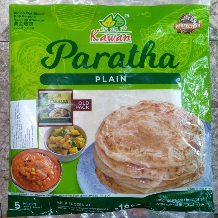 

(BestSeller) Roti Paratha Plain 5 pc 400 gram Kawan Food