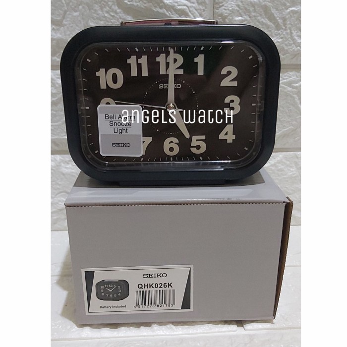 Jam Meja Weker Seiko Qhk026/ Jam Beker Weker Seiko Qhk026